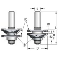 Фреза сменная для комплекта RG мебельный фасад D46 высота 15 глубина профиля 12 WPW RG10000