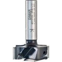 Фреза для выравнивания. 2+2 сменные ножи. D38.1x12 L57.5 Z2+2 хвостовик 12. Dimar 8073729