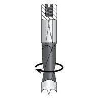 Сверло глухое правое D8.1x27 L57.5 хвостовик 10x27 присадка Dimar 2012127