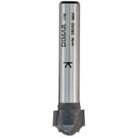 Фреза Dimar 1310043 псевдофиленка классика R3,7 врезная D19,1x12,7 L54 хвостовик 6