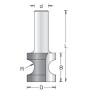 Фреза катушка R19,1 D60,3x50,8 L98 хвостовик 12 Dimar 1248269