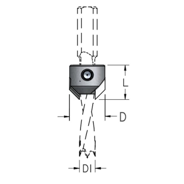 Зенковка WPW коническая правая на сверло присадочное 7 мм крепление на спирали D16 L18 AC3070R