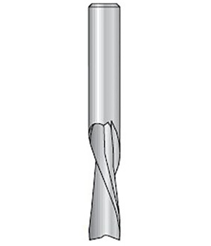 Фреза спиральная Z2 плавная спираль D8x25 L60 стружка ВНИЗ хвостовик 8 для дерева 1735265S