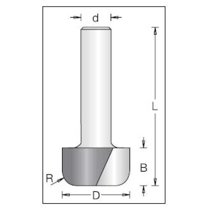 Фреза плоское дно D19,1x16 L67 хвостовик 12 Dimar 1060639