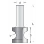 Фреза катушка R2 D13,5x12,7 L45 хвостовик 8_MOQ,1 Dimar 1240015