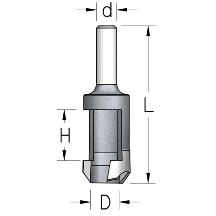 Сверло для изготовления пробок D16 хвостовик 10 WPW MN16007