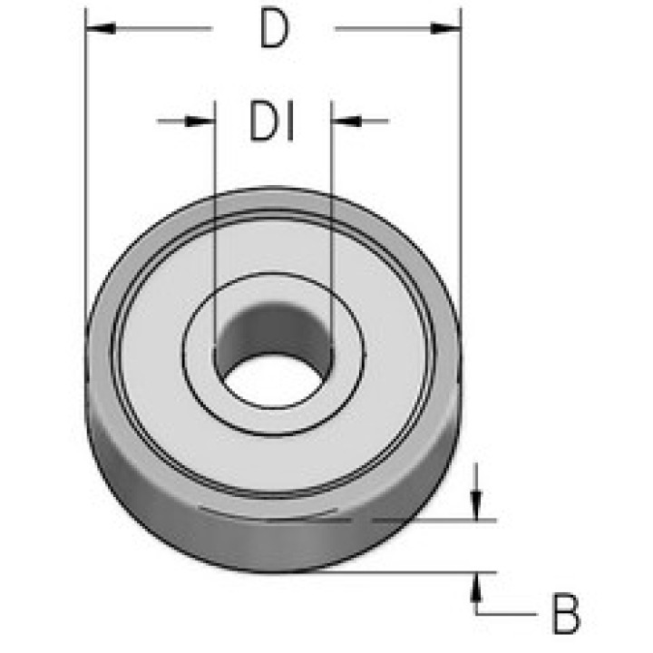 Подшипник WPW D12.7x5.7 посадка 4.7 B127048C