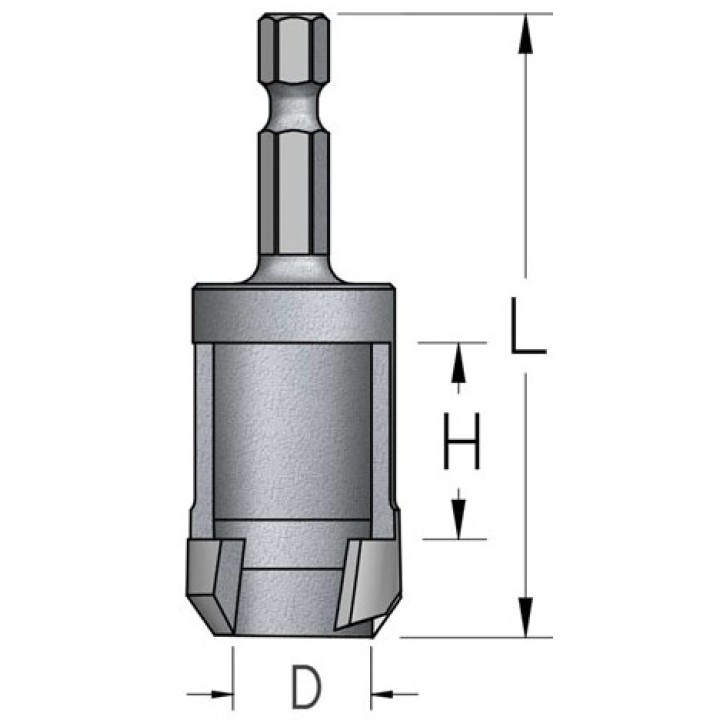 Сверло для изготовления пробок D16 хвостовик HEX1/4 WPW MNS1604