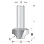 Фреза Dimar радиусная V широкая R3 врезная D12,7x10 L48 хвостовик 6 1270023