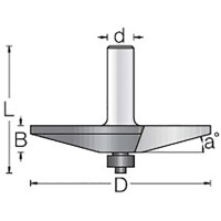 Концевая профильная врезная фреза 15 D85.8x12.7 L71 подшипник. хвостовик 12 Dimar 1221049