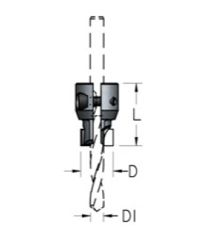 Зенковка регулируемая ПЛОТНИК D31÷35 для сверл буров по дереву 8÷12 WPW AC4M812