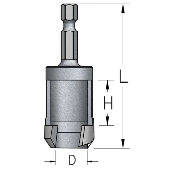 Сверло для изготовления пробок D8 хвостовик HEX1/4 WPW MNS0804