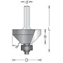 Фреза фаска угловая 45 D22,2x6,3 L47 подшипник, хвостовик 6 Dimar 1020103