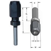 Патрон удлинитель для фрез хвостовик 12 плюс 42 мм к длине фрезы хвостовик 12 L92 WPW TX12002