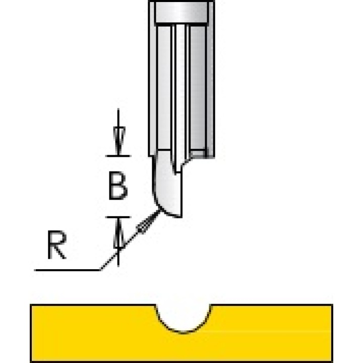 Нож Dimar твердый сплав CNC Core box Engraving Insert R2,3 B5 3185200