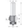 Фреза фаска радиус R7,9мм D25,4x16 L67 подшипник пластик, хвостовик 12 Dimar 1621019