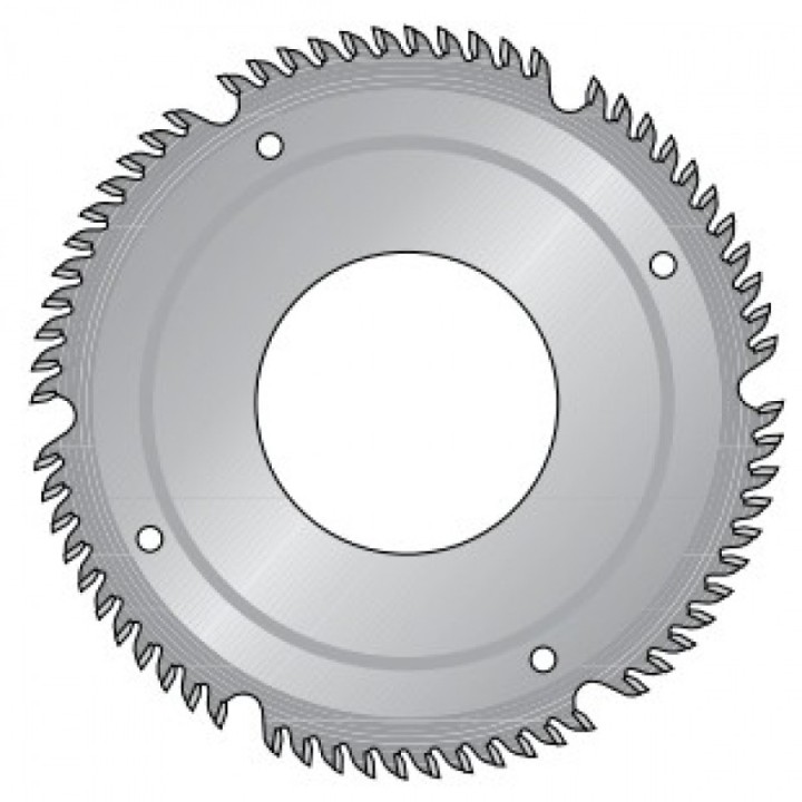 Пила дробилка правая D250x80x4 Z72 Dimar 9570140U