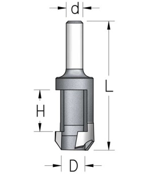 Сверло для изготовления пробок D12 хвостовик 8 WPW MN12005