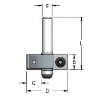 Фреза четверть 22 мм сменные ножи D57 B12 Z4 хвостовик 12 WPW EM42222